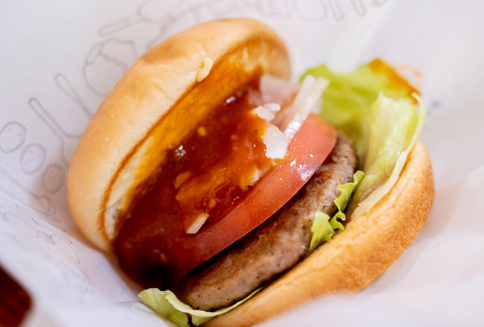 モスバーガーのハンバーガーの画像