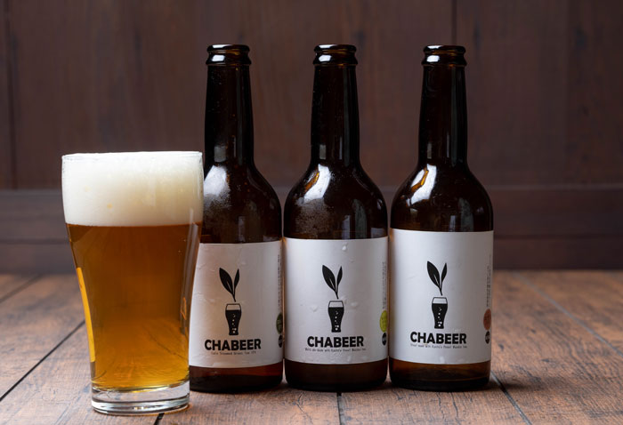 和束産茶葉を使用したビール「CHABEER」の画像