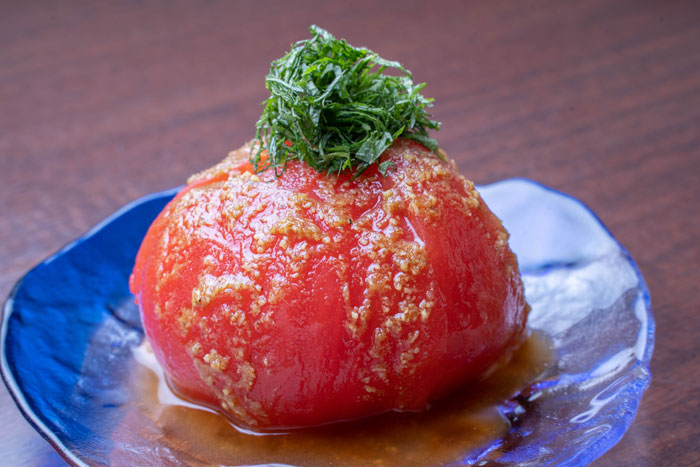 美味処 司　「トマトのわさび醤油漬け」画像