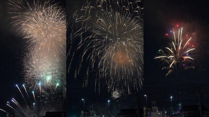 大久保駐屯地　花火の画像