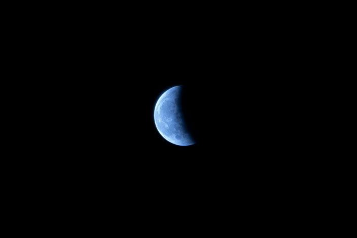 皆既月食（宇治市撮影21時15分）の画像