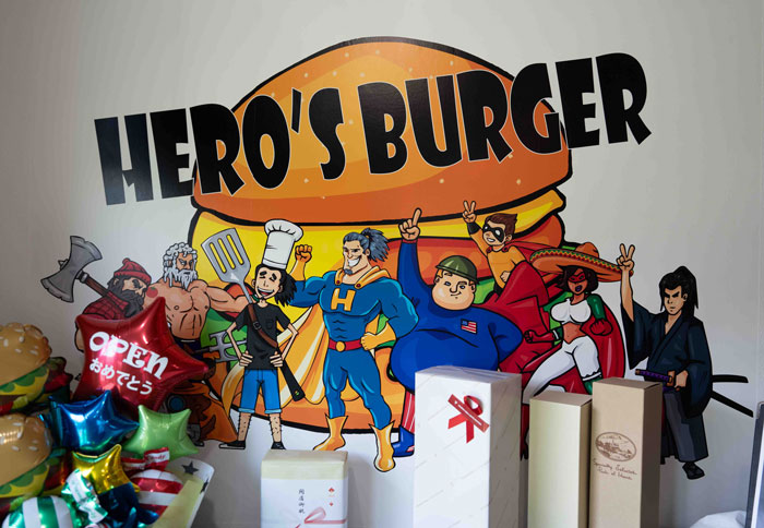 ハンバーガー and ダイナー「Hero’s Burger（ヒーローズバーガー）」の店内画像２