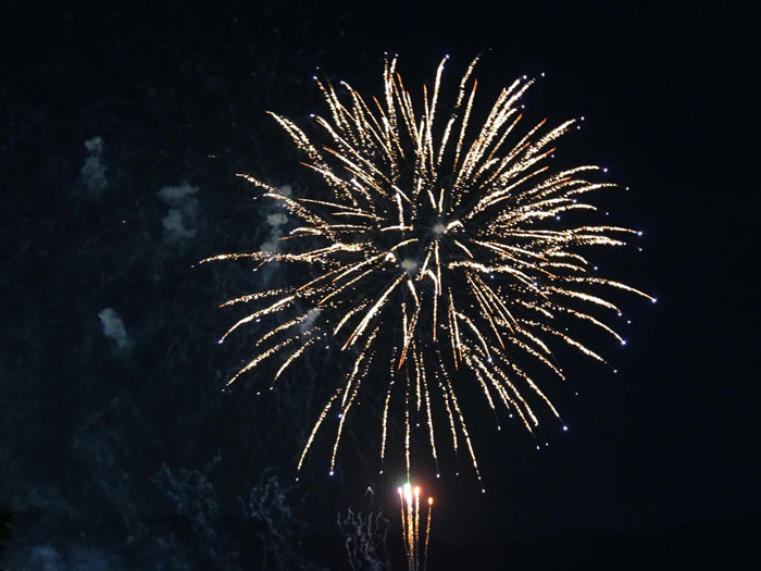 「宇治駐屯地納涼夏祭り」花火の画像１