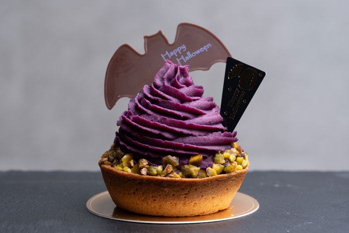「ハロウィン紫芋のモンブラン」の画像