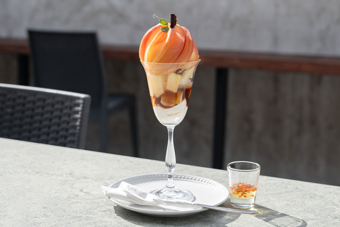 季節のフルーツを楽しむフルーツパフェ専門店「Palfe（パルフェ）」林檎とアールグレイのパフェの画像３