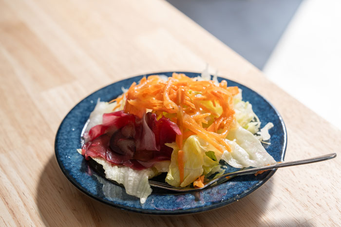 京都のふわとろ生湯葉ライスのサラダ画像