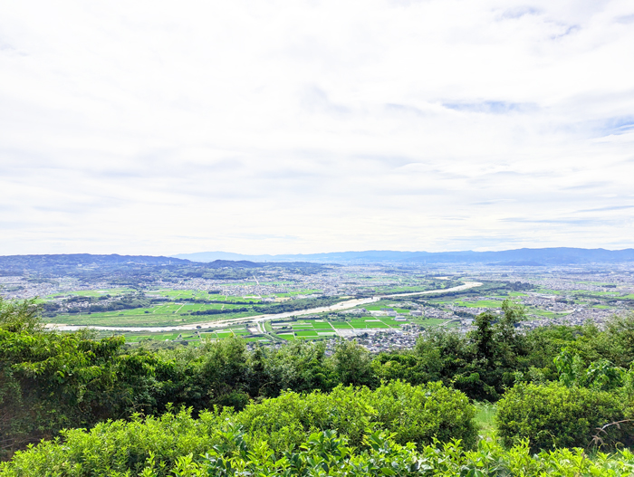 万灯呂山展望台から見たまちの景色の画像