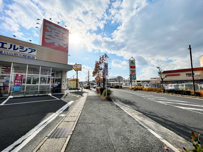 「ウエルシア木津川山田川駅前店」の場所画像