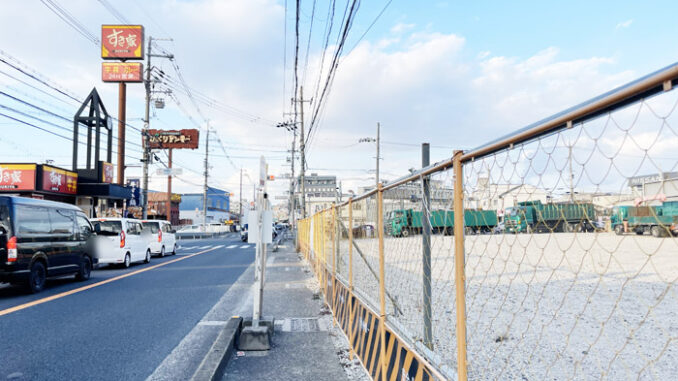 槙島エリア　コンビニ建設地　場所画像