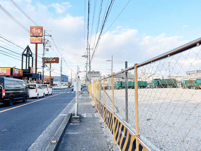 槙島エリア　コンビニ建設地　場所画像