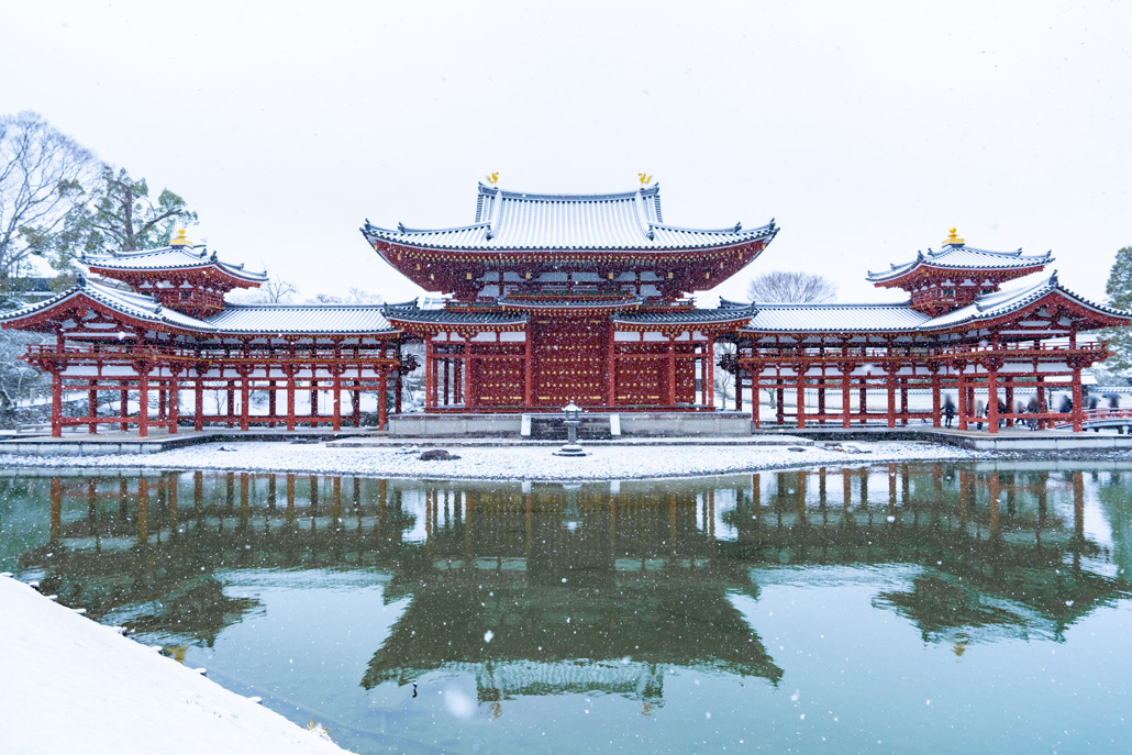 2月8日撮影　平等院雪景色の画像１