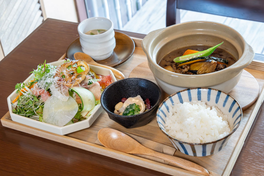 花びより　宇治ほうじ茶香るお出汁のハンバーグの画像１