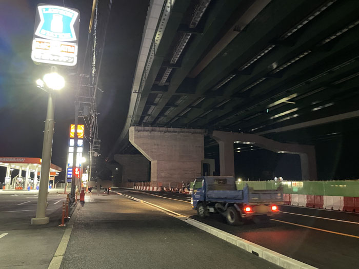 「寺田金尾～寺田庭井」区間が北側ルートに切替り　画像２