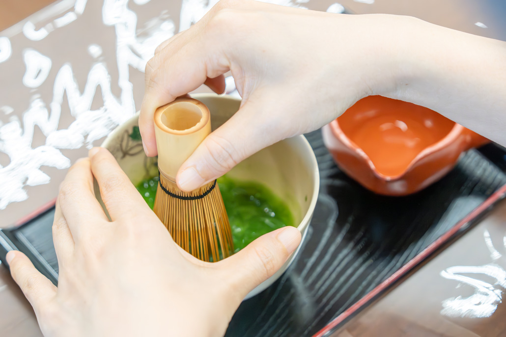 「宇治抹茶の点て方体験」の画像