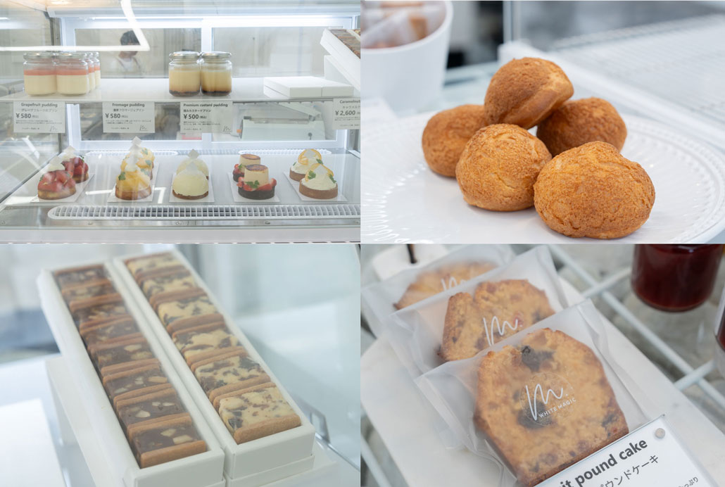 WHITE MAGIC SWEETS&Co」店内ラインナップ２