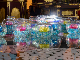 笠置寺の花曼荼羅のアップ画像