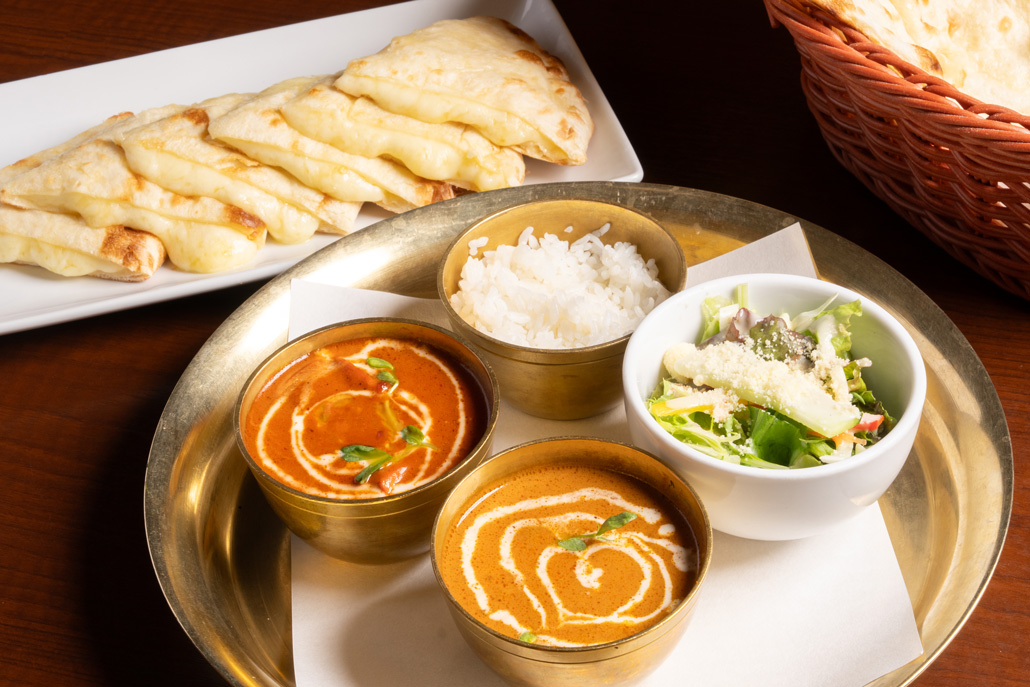 ダブルカレーランチセットの画像２