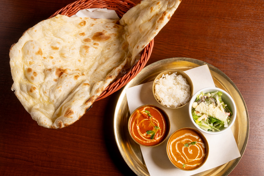 ダブルカレーランチセットの画像１