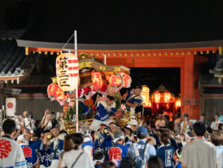 やわた太鼓祭の全体画像