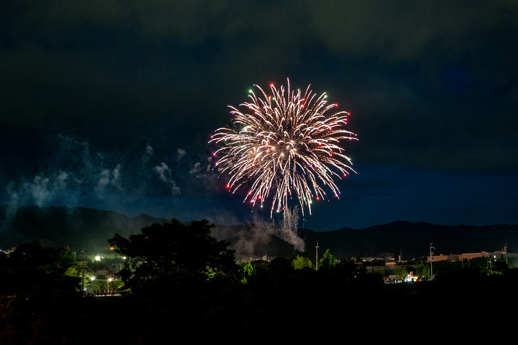 「宇治駐屯地納涼夏祭り」花火の画像