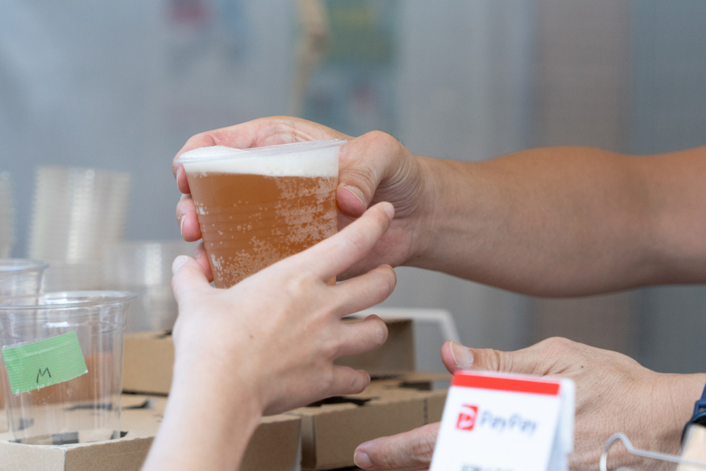 「宇治橋通り商店街スマイルサタデークラフトビール夜市」ビールの画像