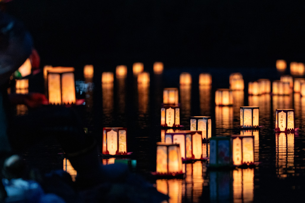 笠置町の「灯ろう流し」の画像１