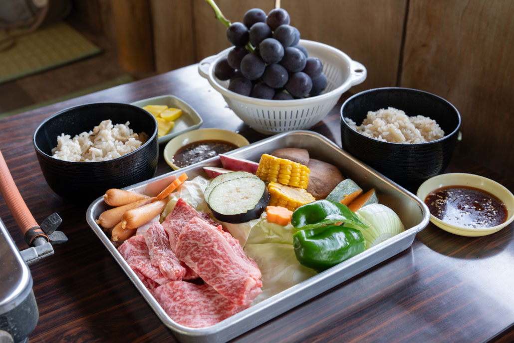 観光農園「みどり農園」　BBQの素材画像