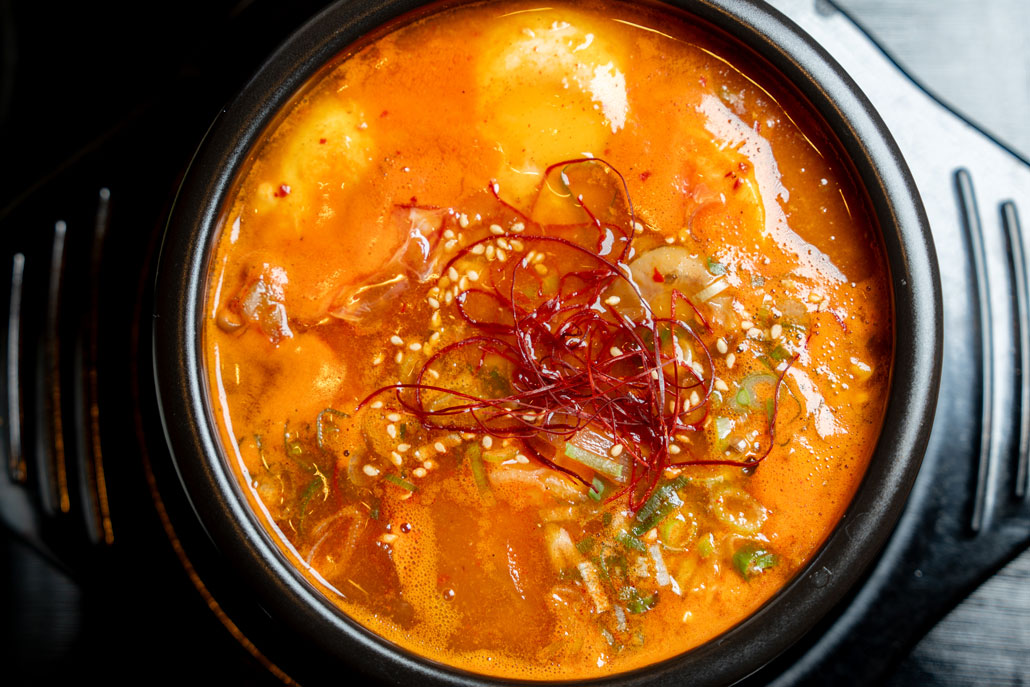 韓国風ご飯屋「オヌルパン」の海鮮スンドゥブ定食の画像２