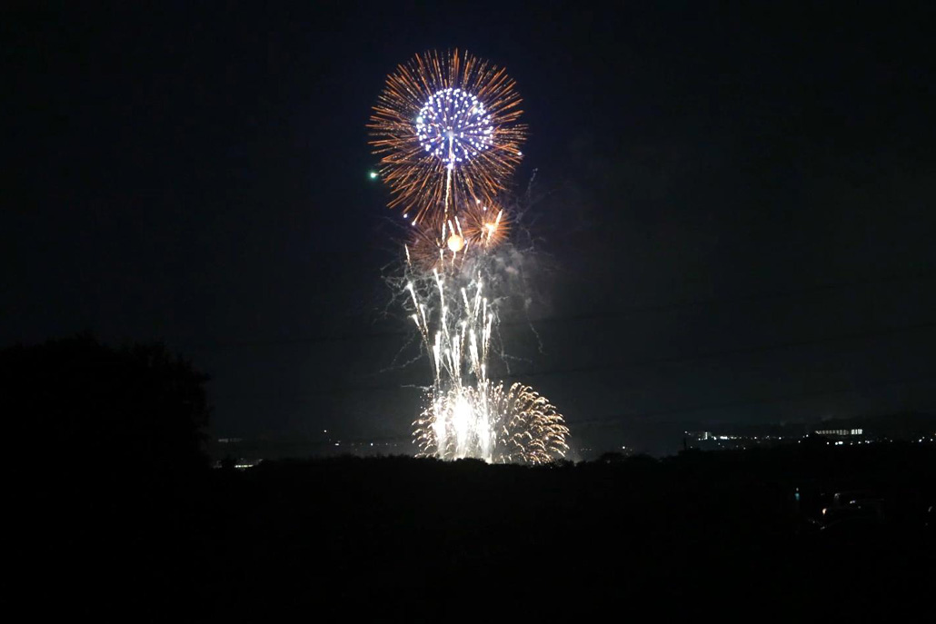 「木津川市市民まつり 2025」の花火画像２