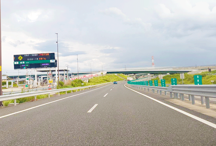 ９月２９日から夜間通行止めになる道路の画像