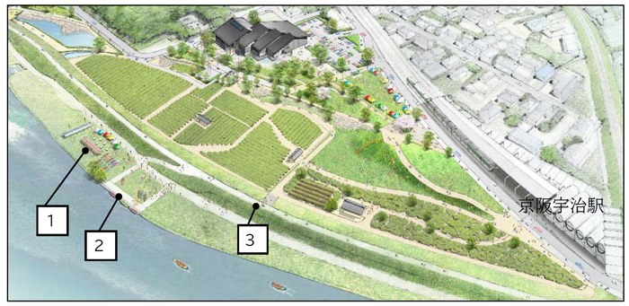歴史公園エリアのパース