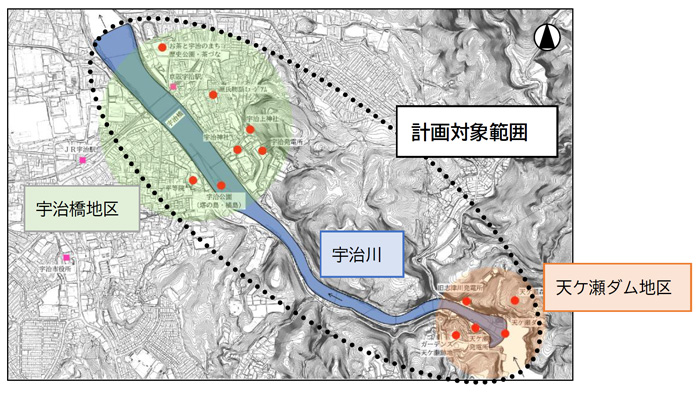 かわまちづくり計画(計画対象範囲)の画像