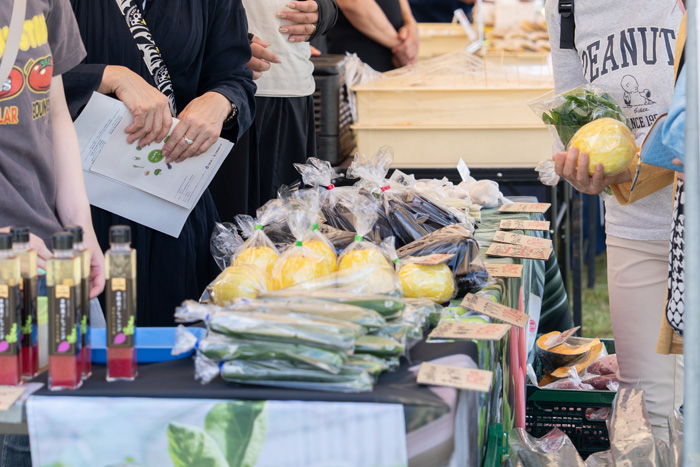 宇治茶・山城ごちそうフェスタの旬の農産物の画像