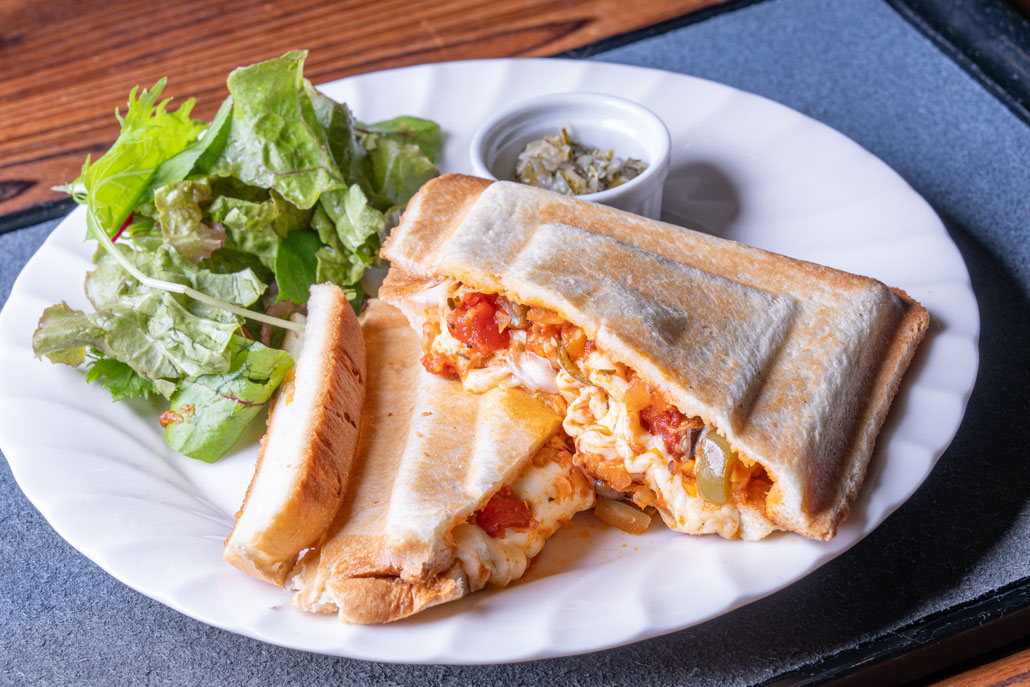 「たいこやまカフェ」　ホットサンドセットの画像