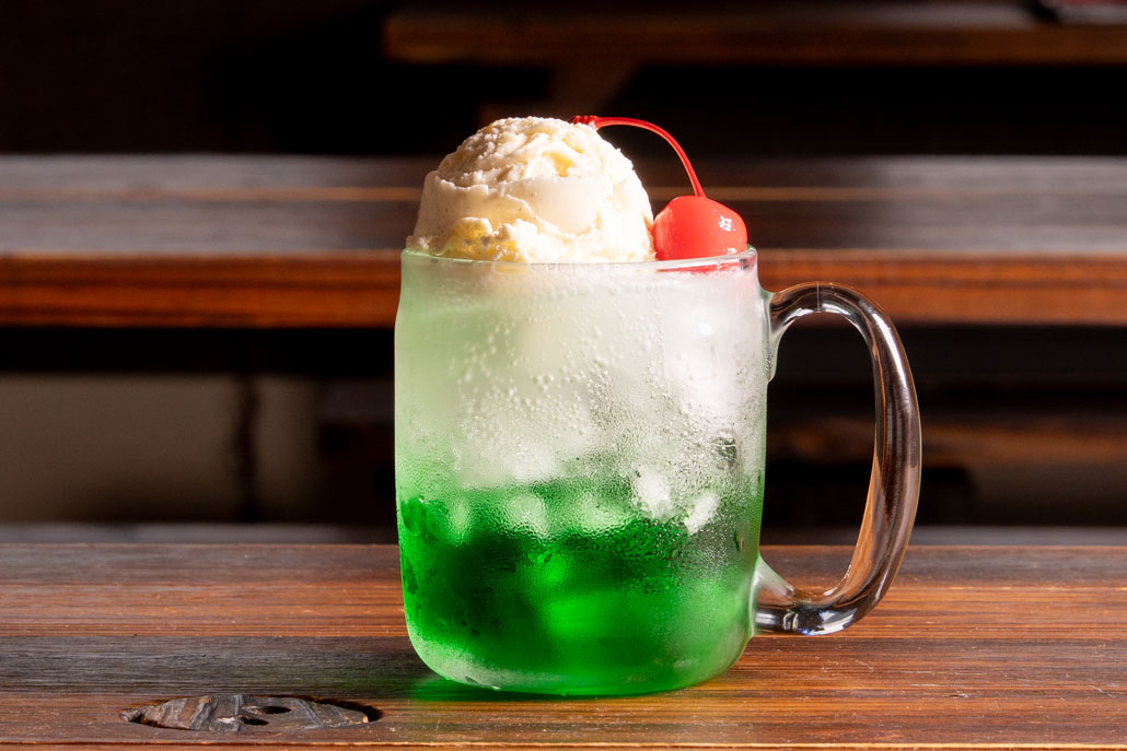 「たいこやまカフェ」　クリームソーダの画像