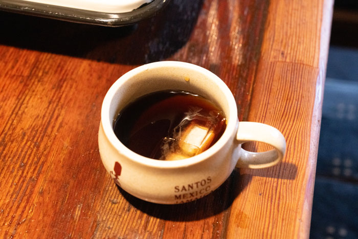 「昭和牛丸本店」　食後のコーヒー画像