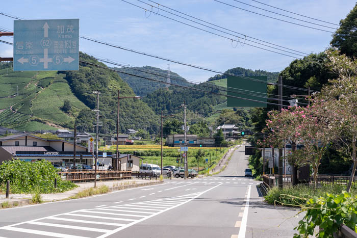 和束茶カフェ前のバス停の画像