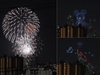 「第4回 水都くらわんか花火大会」とドローンショーの画像