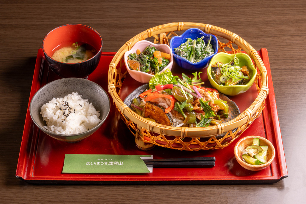 あいはうす鹿背山「鹿背山定食」の画像