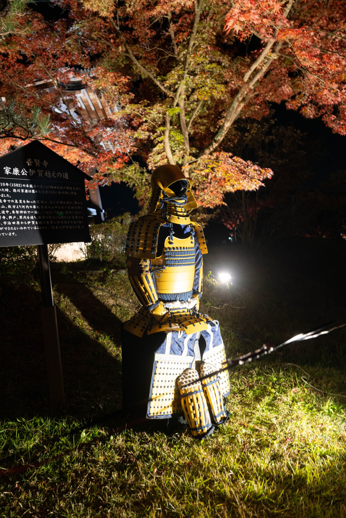 「大御堂観音寺ライトアップ 2025」甲冑の画像