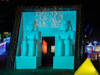 「光のページェント TWINKLE JOYO 2025」の神殿の画像