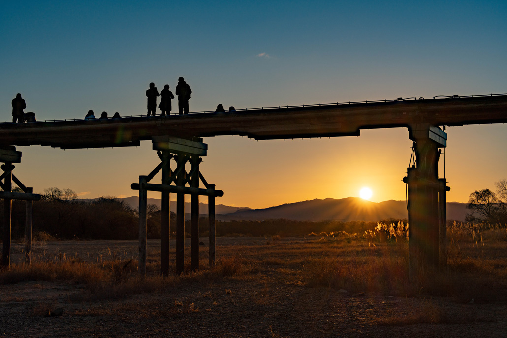 流れ橋　２０２６年初日の出の画像３