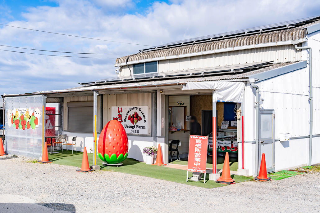 「いちご狩り農園 上杉農園」　外観画像