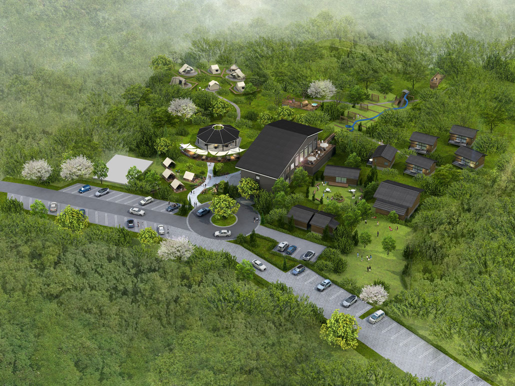 「ウッドデザインパーク京都」のパース画像２