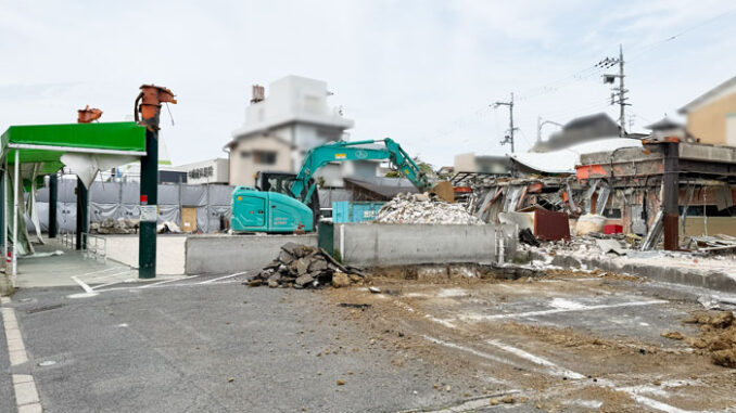 スーパー「ハッピーテラダ黄檗店」解体工事の画像