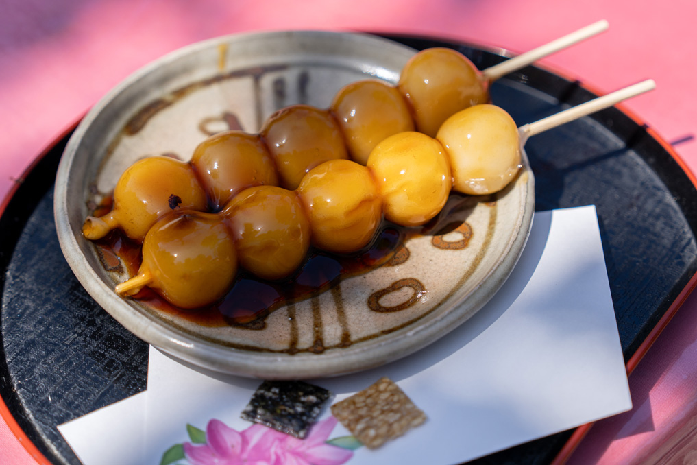 三室戸寺で食べたみたらし団子の画像