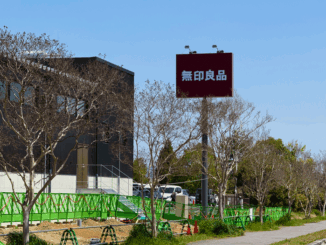 看板ができた「無印良品 精華台」の画像