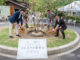 ウッドデザインパーク　植樹式の様子画像