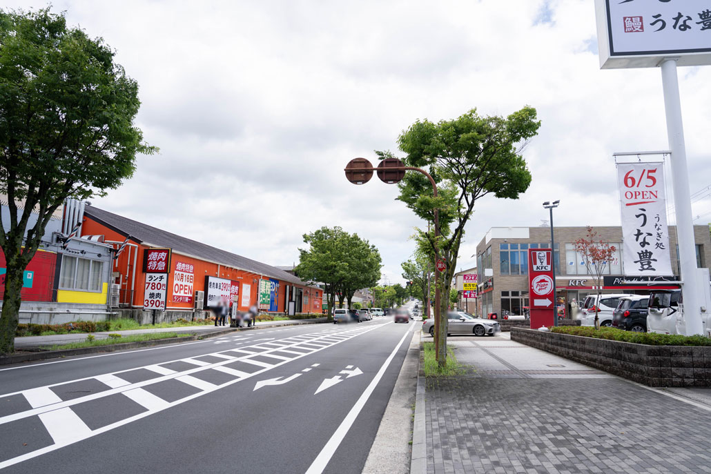 「うなぎ処 うな豊 松井山手店」　場所画像