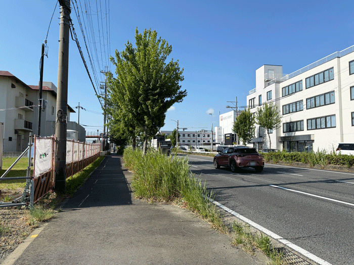 「（仮称）ロイヤルプロ 城陽」建設予定地前の画像２